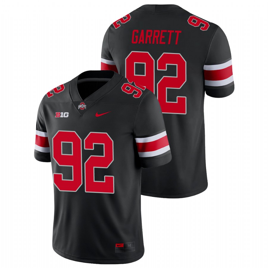 men's ohio state buckeyes haskell garrett alternate game college football black jersey