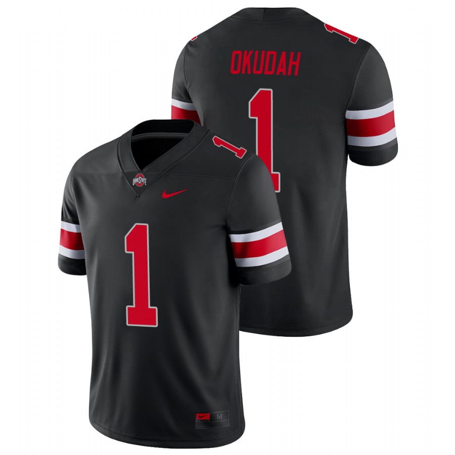 men's ohio state buckeyes jeff okudah black college football alternate game jersey