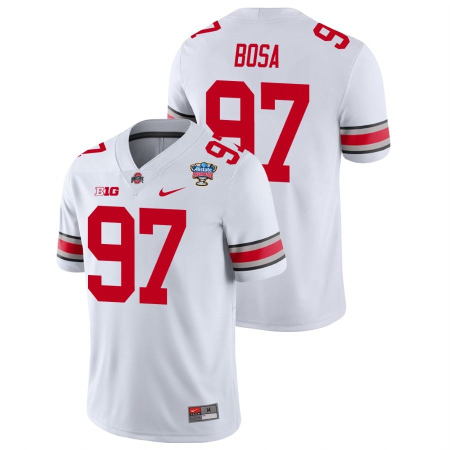 men's ohio state buckeyes joey bosa white 2021 sugar bowl college football jersey