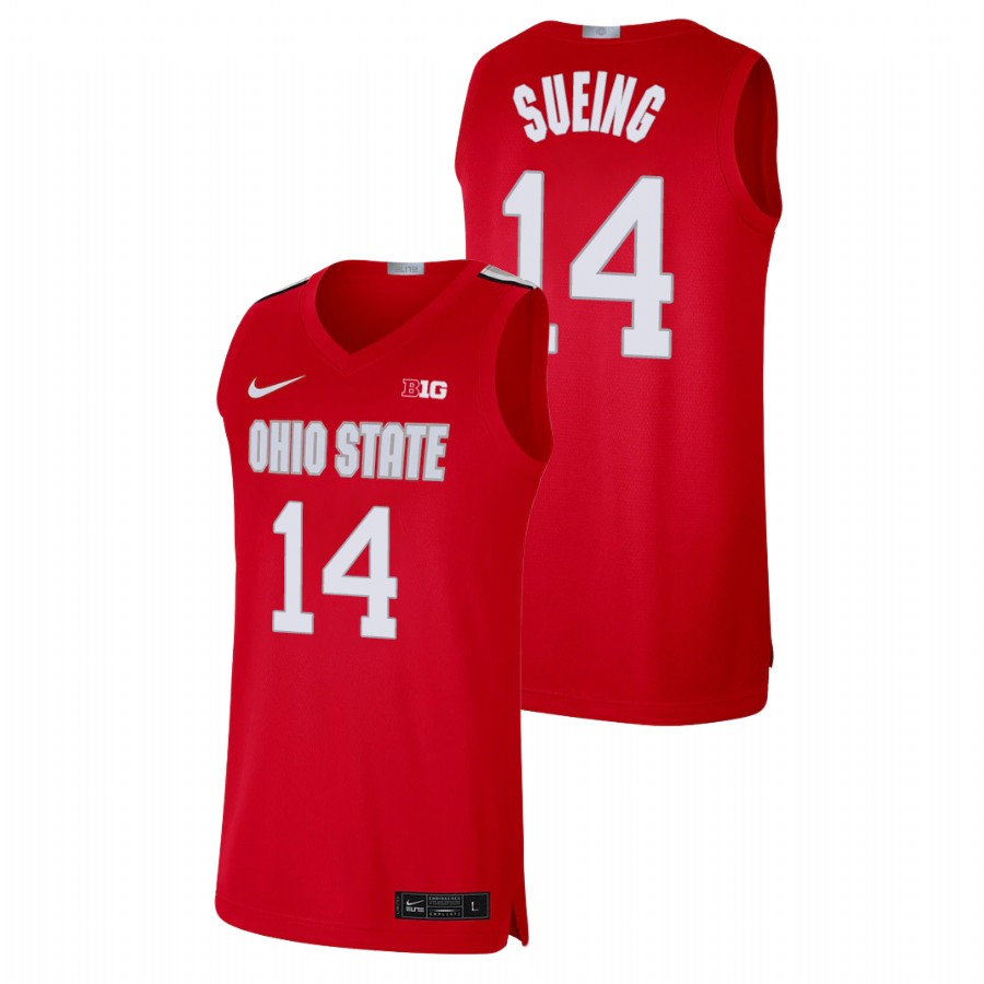 men's ohio state buckeyes justice sueing basketball alumni limited scarlet jersey