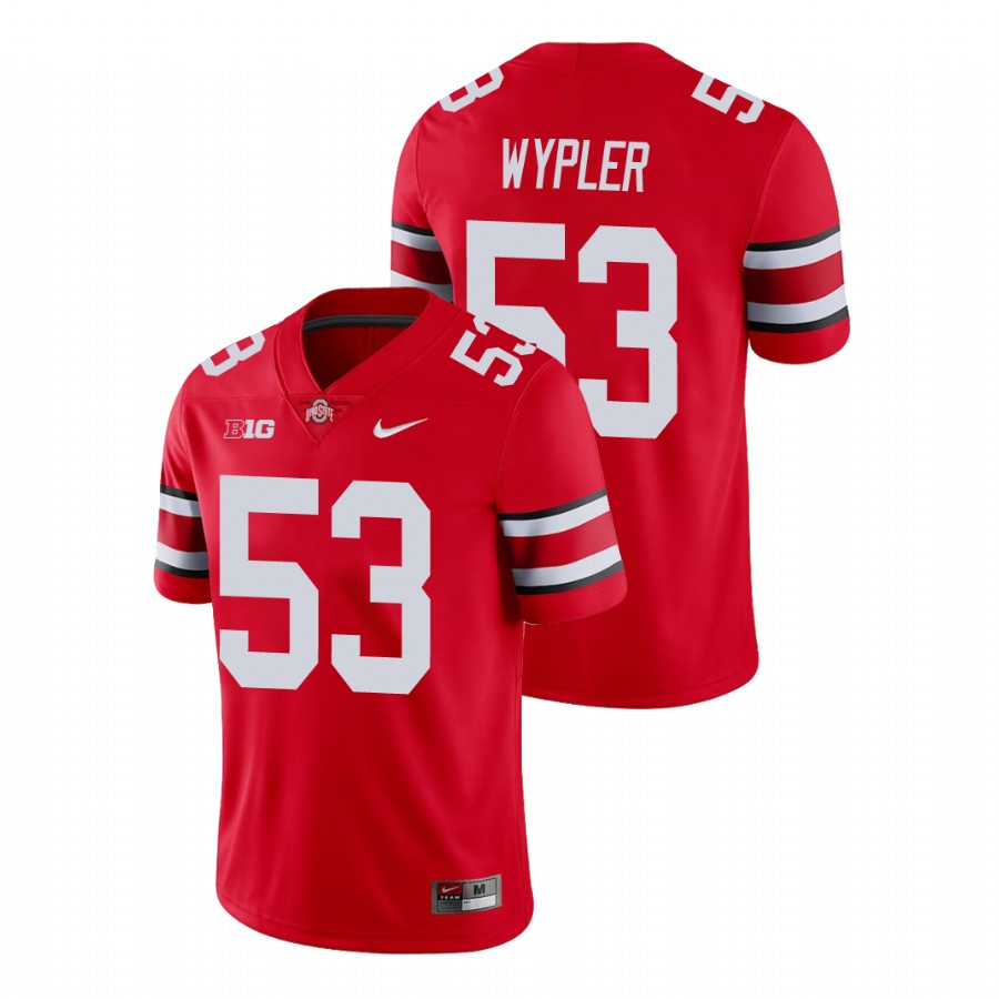 men's ohio state buckeyes luke wypler football game scarlet jersey