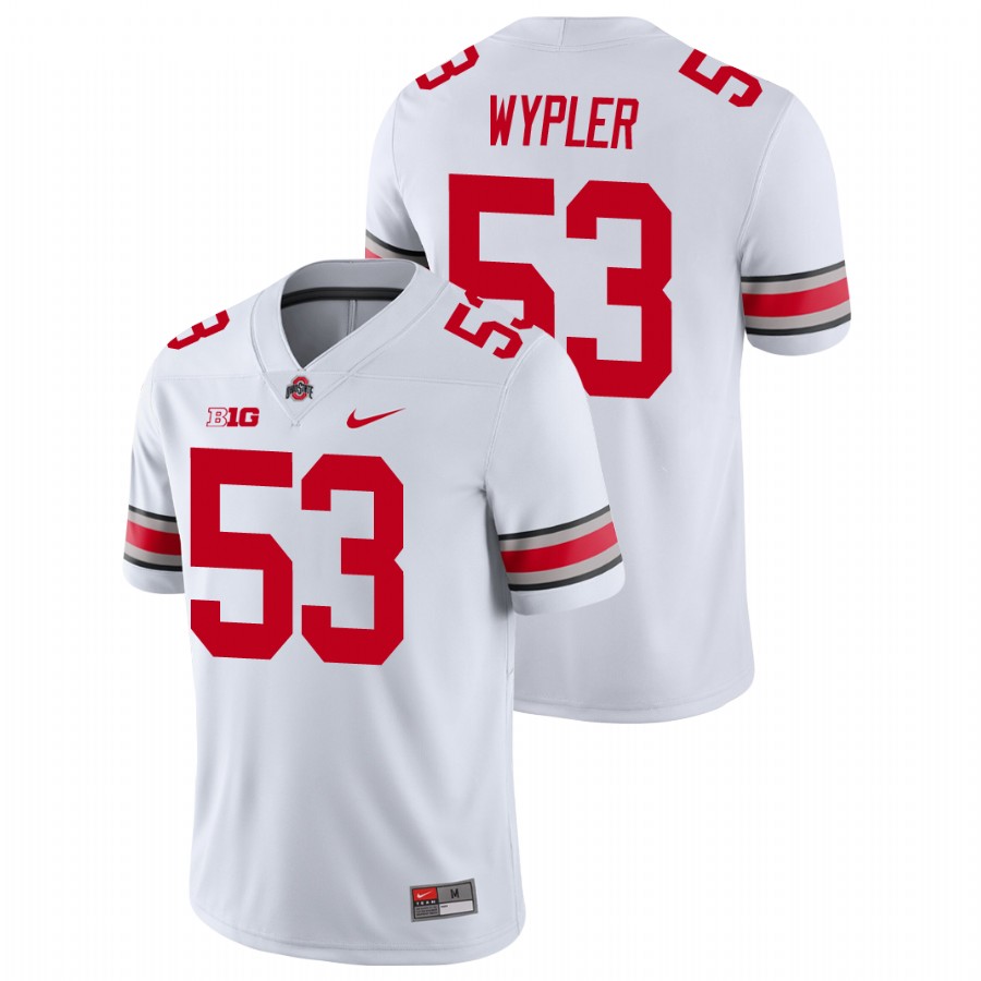men's ohio state buckeyes luke wypler football game white jersey