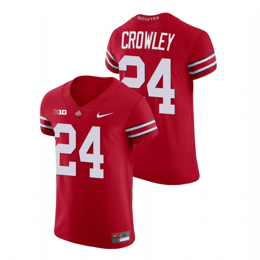 men's ohio state buckeyes marcus crowley scarlet college football v neck jersey