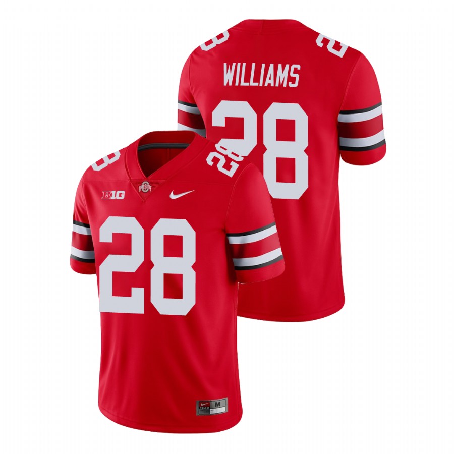 men's ohio state buckeyes miyan williams football game scarlet jersey