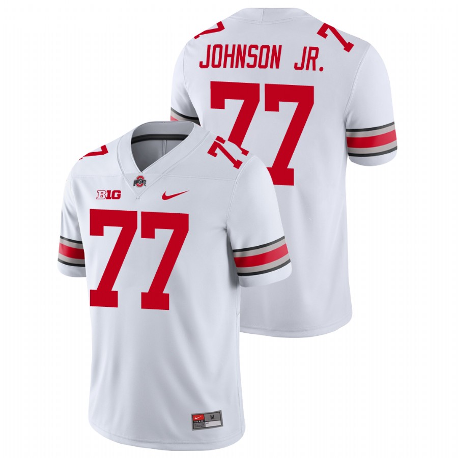 men's ohio state buckeyes paris johnson jr. football game white jersey