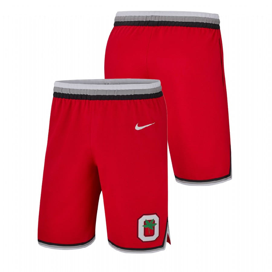 men's ohio state buckeyes replica basketball scarlet shorts