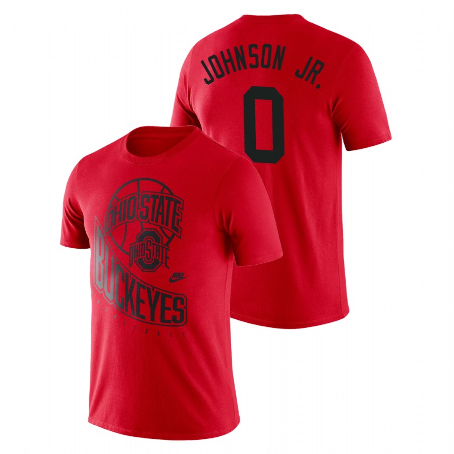 men's ohio state buckeyes retro basketball meechie johnson jr. scarlet t shirt