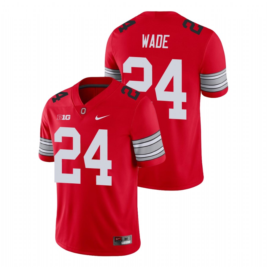 men's ohio state buckeyes shaun wade scarlet alumni football game player jersey