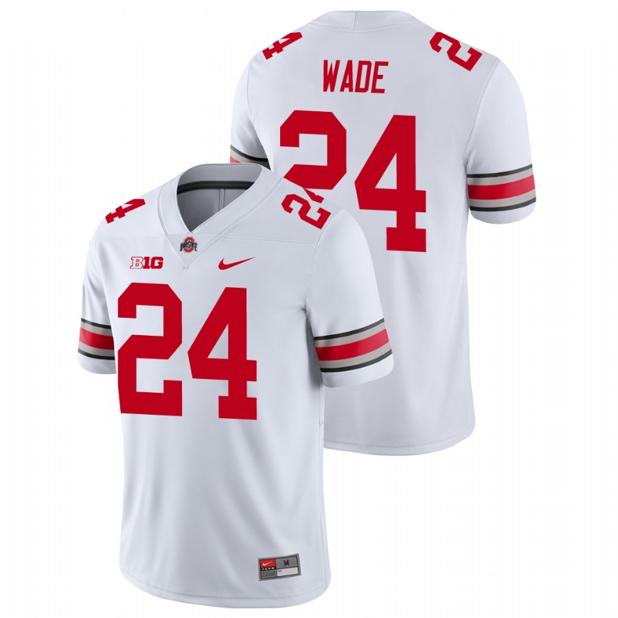 men's ohio state buckeyes shaun wade white college football playoff game jersey