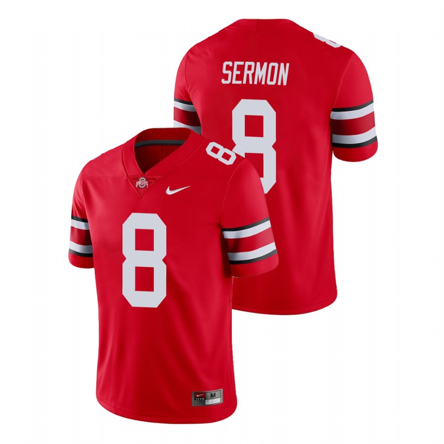 men's ohio state buckeyes trey sermon scarlet college football game jersey