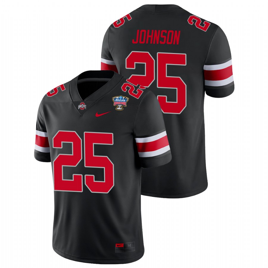 men's ohio state buckeyes xavier johnson black 2021 sugar bowl college football jersey