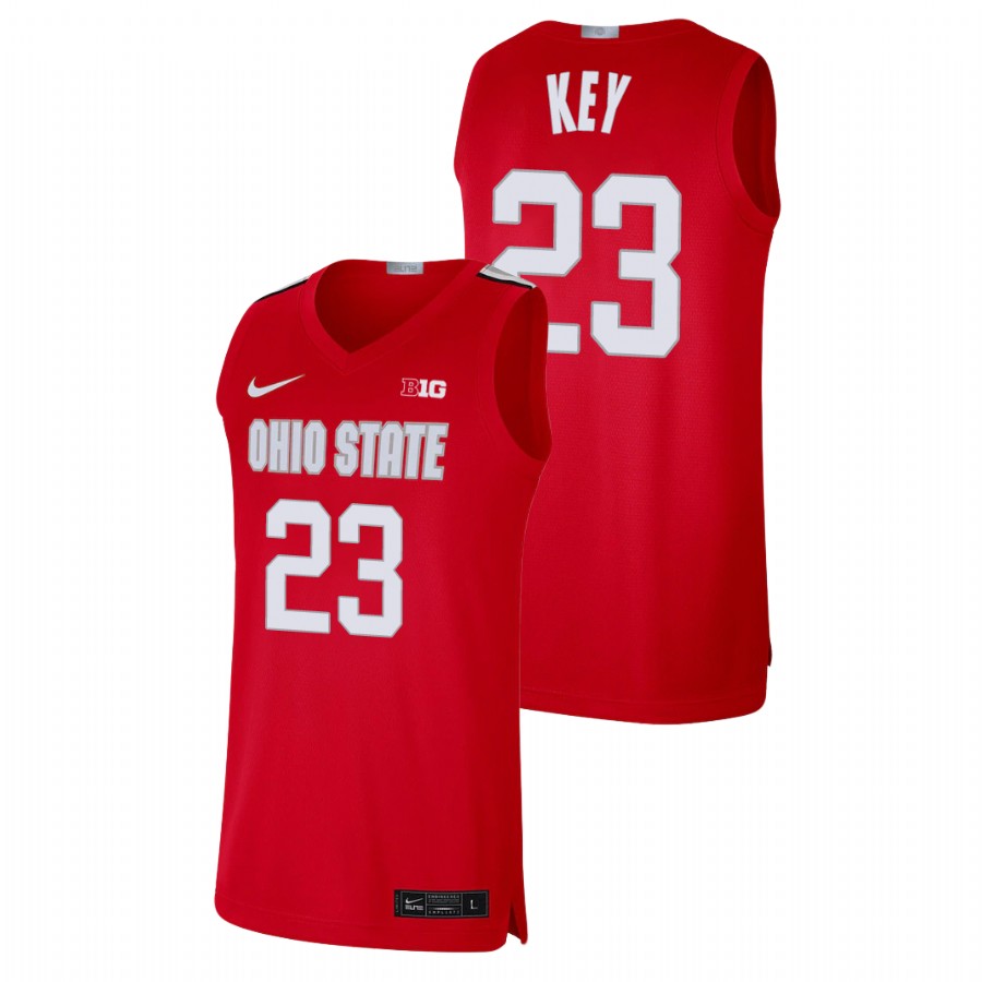 men's ohio state buckeyes zed key basketball alumni limited scarlet jersey