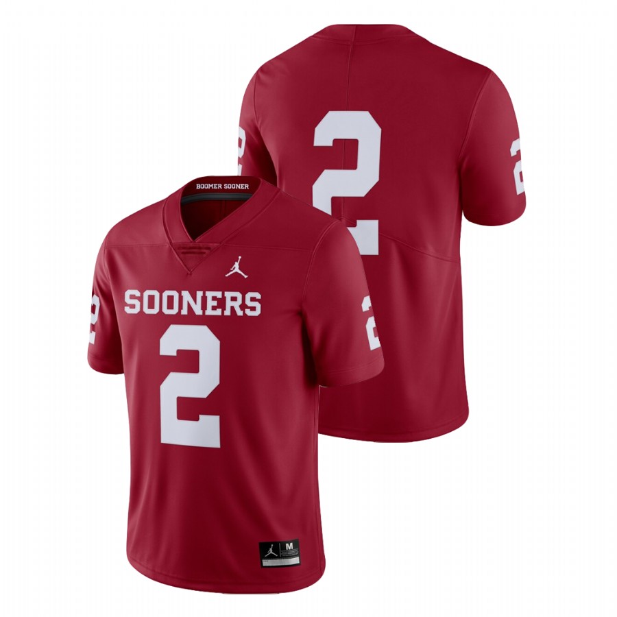 men's oklahoma sooners 2 crimson limited college football jersey