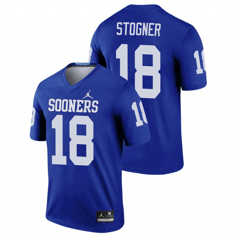 men's oklahoma sooners austin stogner football legend blue jersey