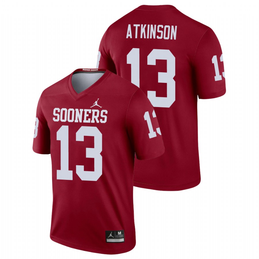 men's oklahoma sooners colt atkinson crimson legend football jersey