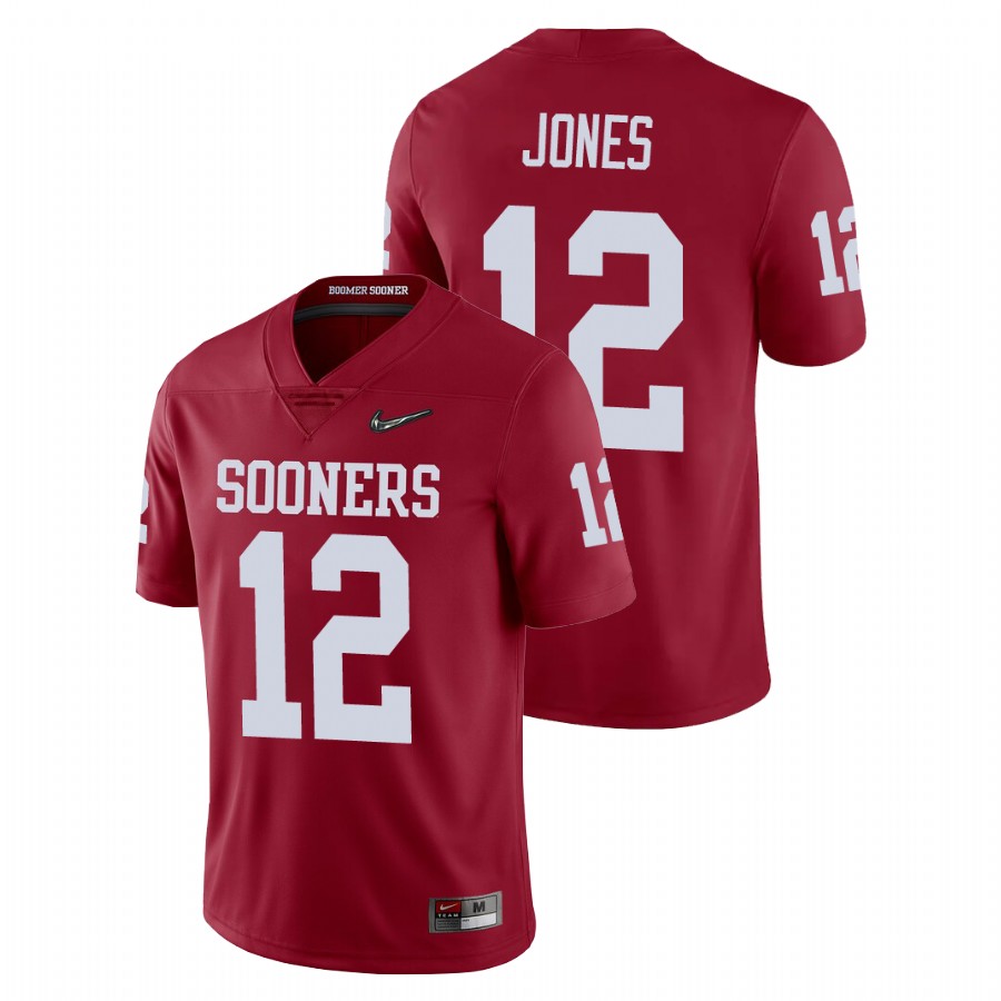 men's oklahoma sooners landry jones crimson college football playoff game jersey