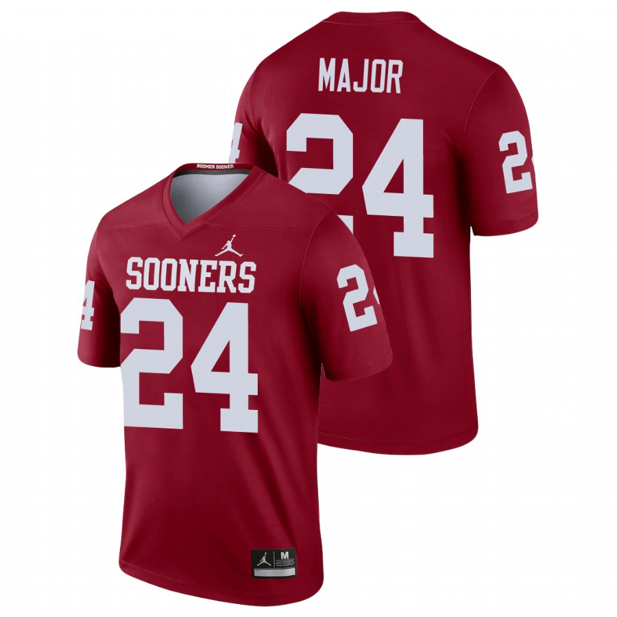 men's oklahoma sooners marcus major crimson legend football jersey