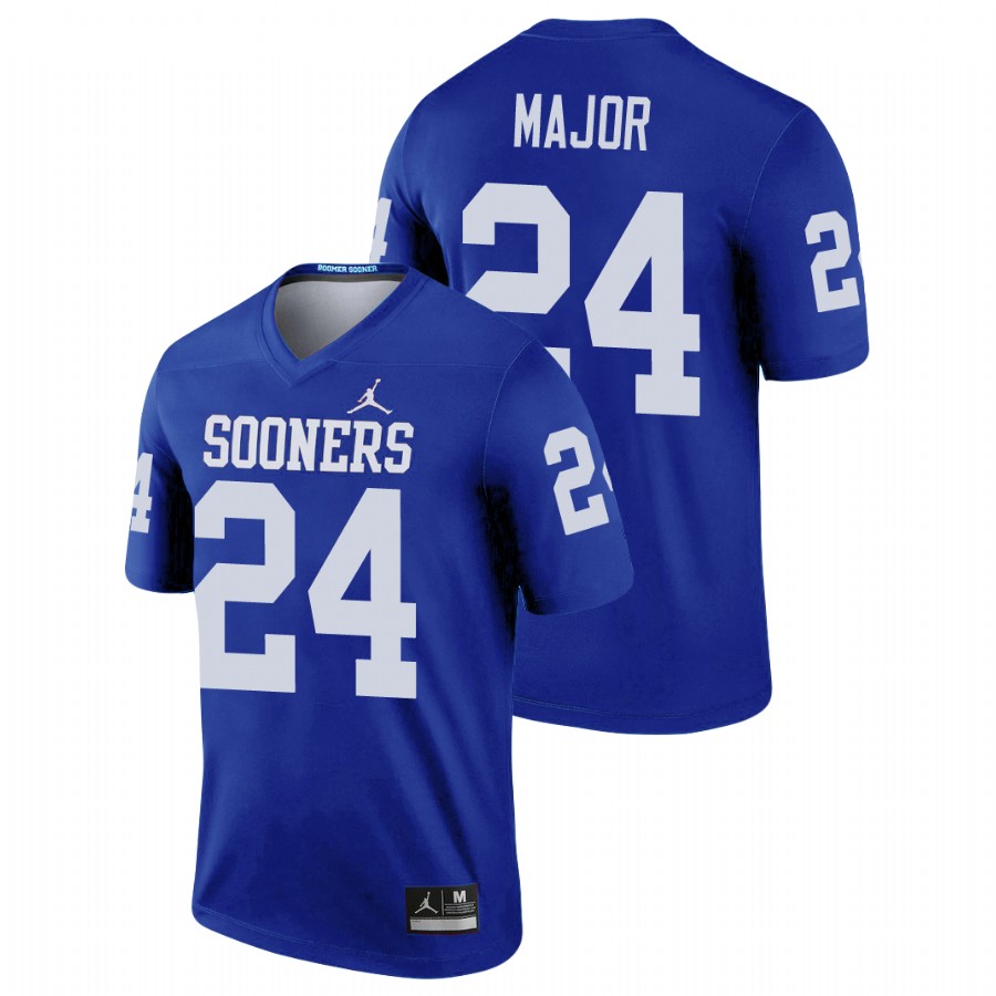 men's oklahoma sooners marcus major football legend blue jersey