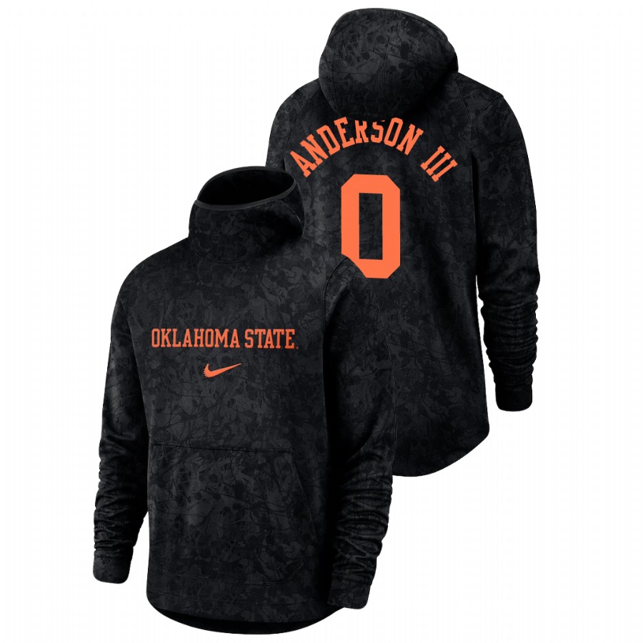 men's oklahoma state cowboys avery anderson iii team logo pullover black basketball spotlight hoodie