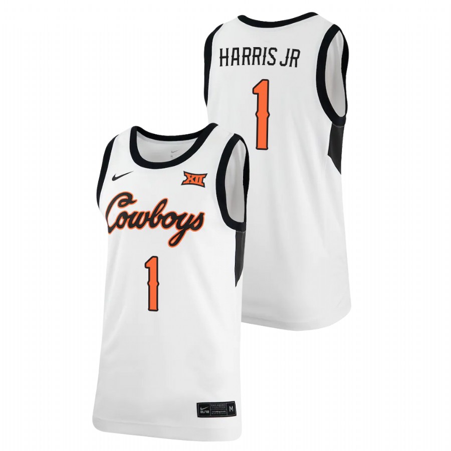 men's oklahoma state cowboys chris harris jr. 2021 retro replica basketball white jersey