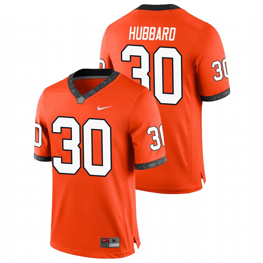 men's oklahoma state cowboys chuba hubbard orange college football game jersey