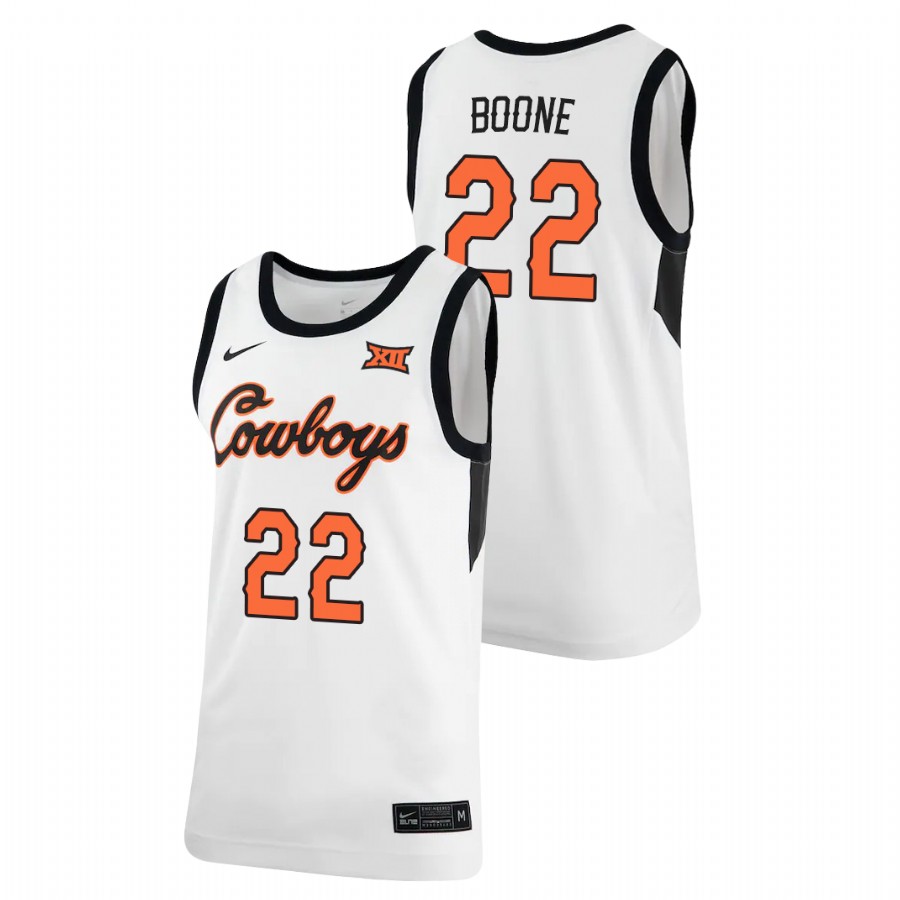 men's oklahoma state cowboys kalib boone 2021 retro replica basketball white jersey