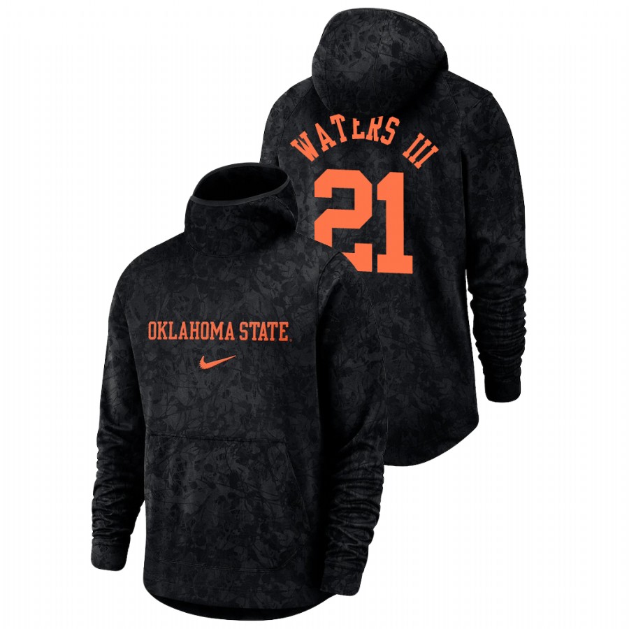 men's oklahoma state cowboys lindy waters iii team logo pullover black basketball spotlight hoodie