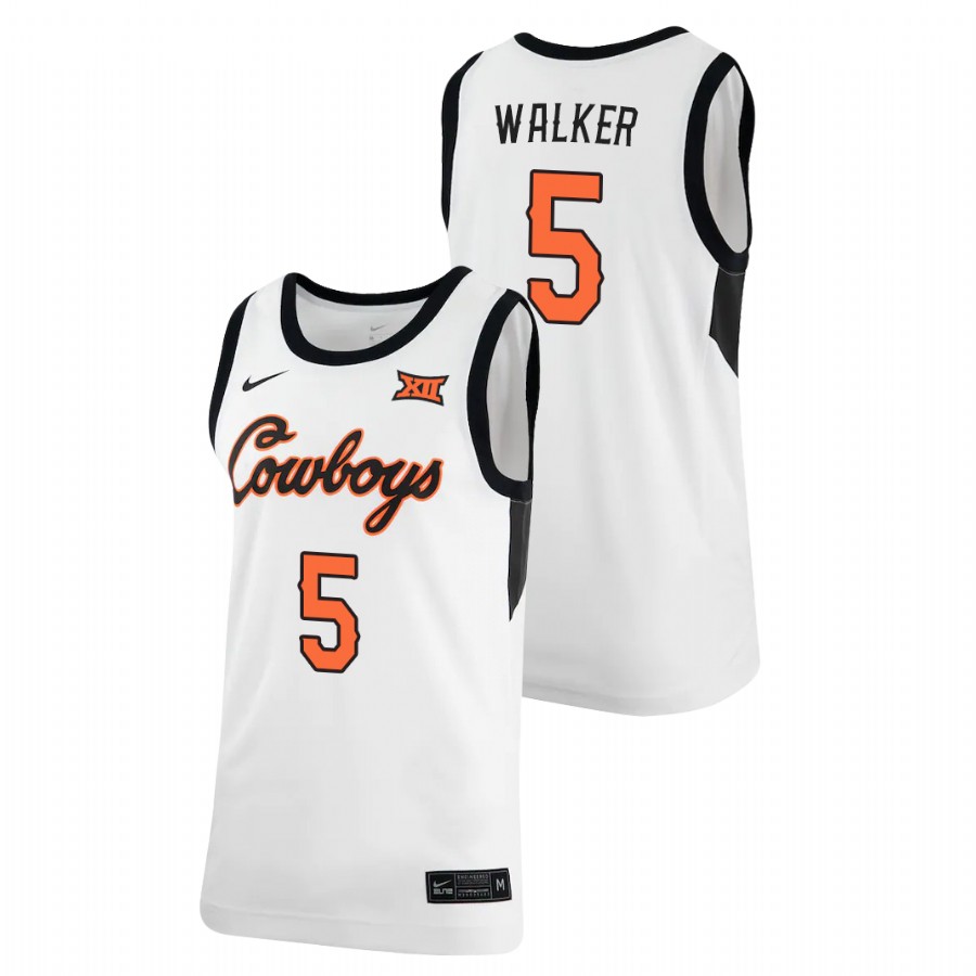 men's oklahoma state cowboys rondel walker 2021 retro replica basketball white jersey