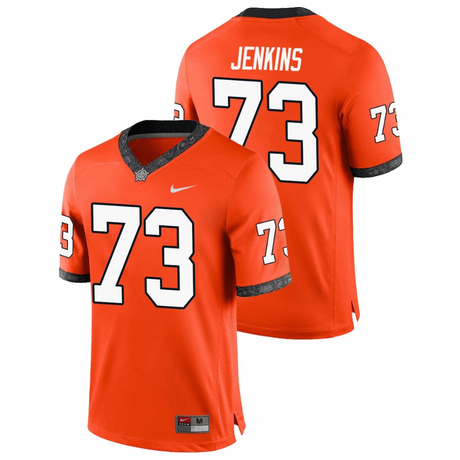 men's oklahoma state cowboys teven jenkins orange game college football jersey