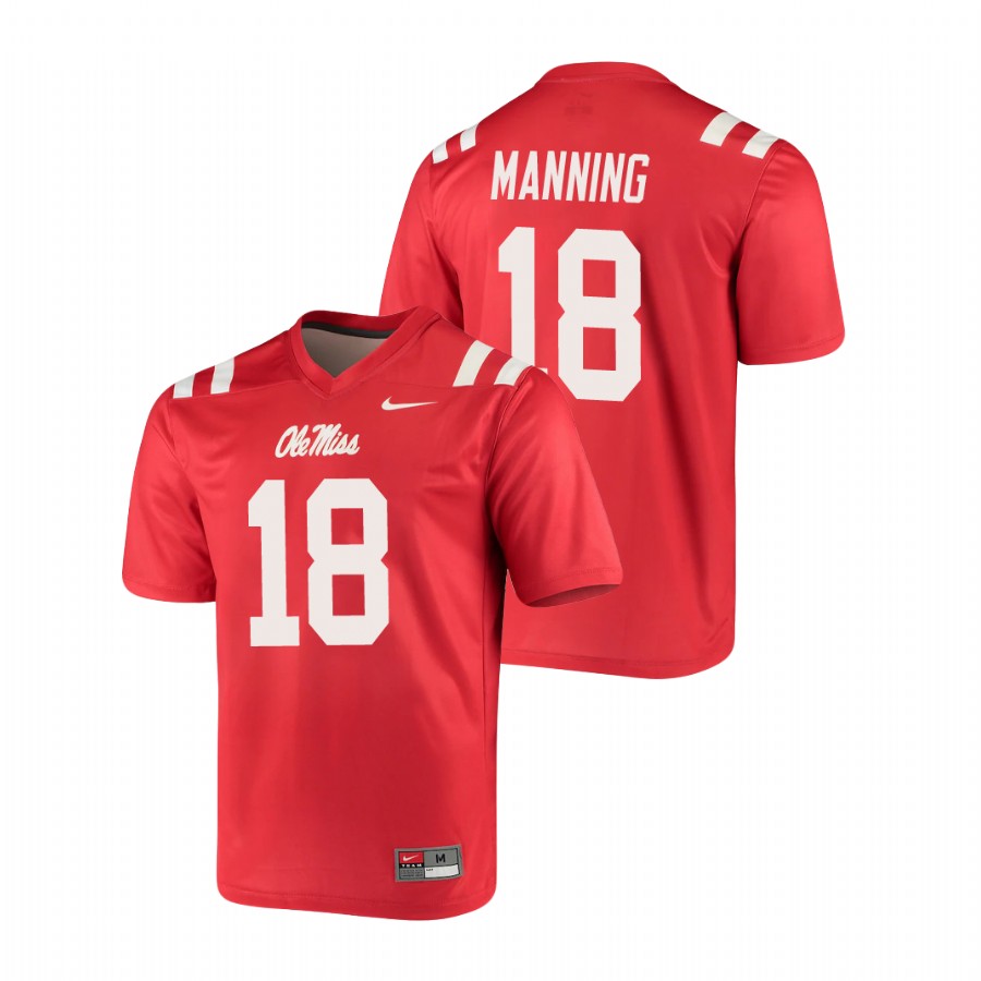 men's ole miss rebels archie manning red legend football jersey