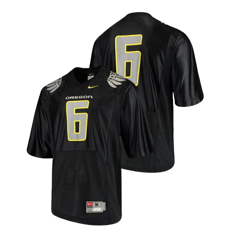 men's oregon ducks black college football replica jersey