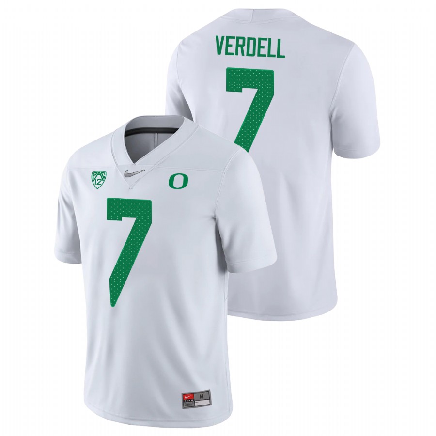 men's oregon ducks cj verdell white game college football jersey 0a