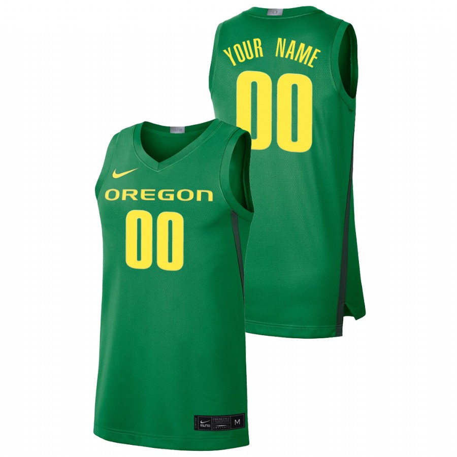 men's oregon ducks custom college baketball limited green jersey