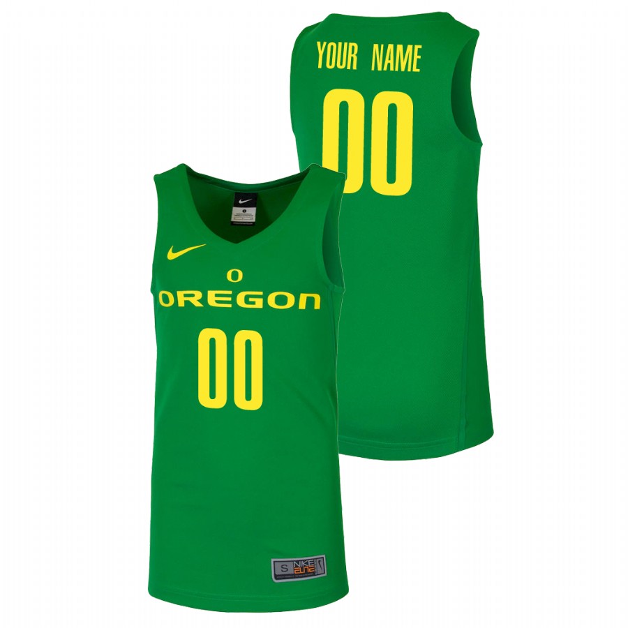 men's oregon ducks custom green replica college basketball jersey