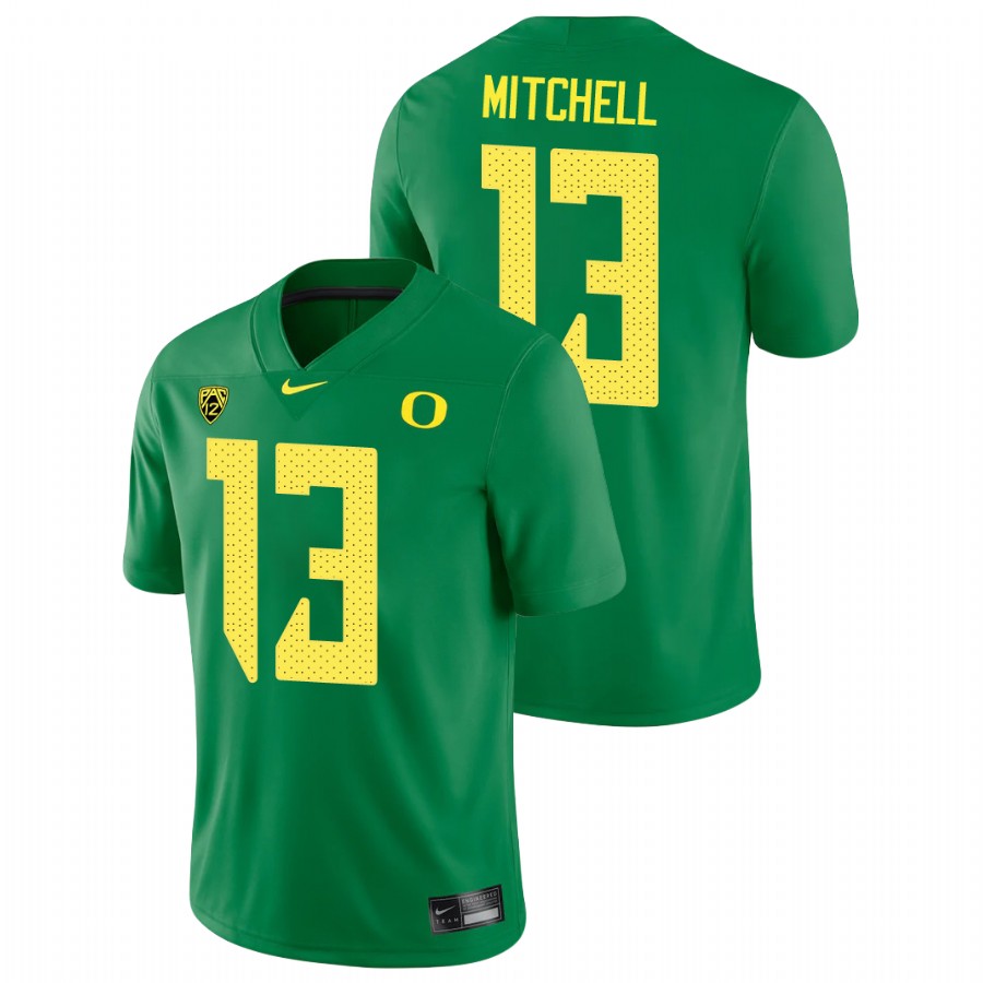 men's oregon ducks dillon mitchell green college football game jersey