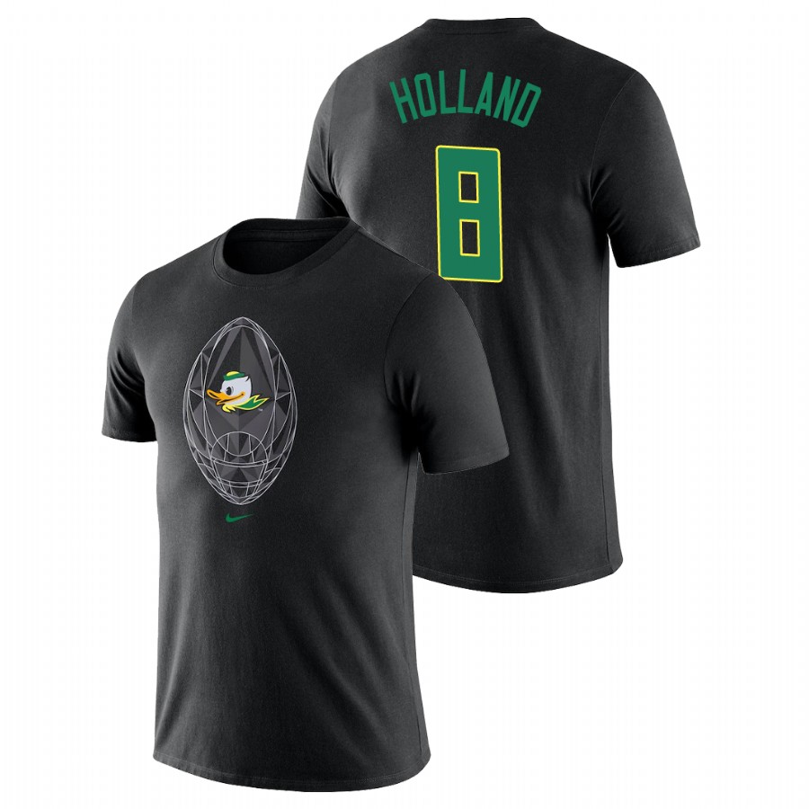 men's oregon ducks football icon legend jevon holland black t shirt