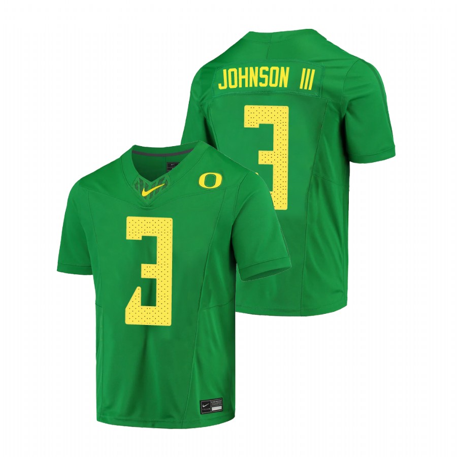 men's oregon ducks johnny johnson iii green limited football jersey