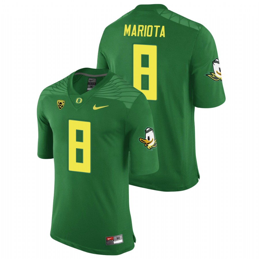 men's oregon ducks marcus mariota green replica game football jersey