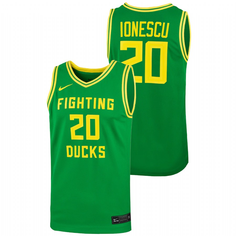 men's oregon ducks sabrina ionescu 2019 replica college basketball mint green jersey
