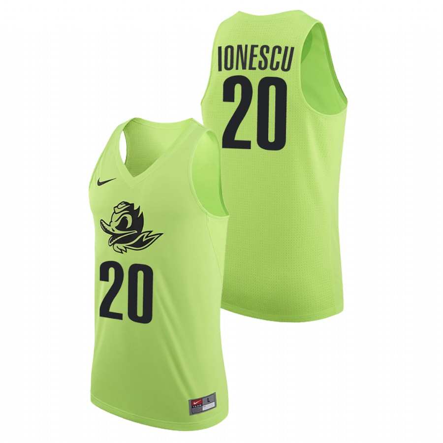 men's oregon ducks sabrina ionescu college basketball authentic apple green jersey