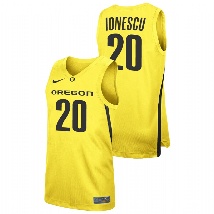 men's oregon ducks sabrina ionescu college basketball replica yellow jersey