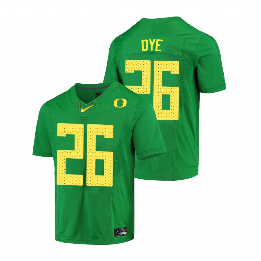 men's oregon ducks travis dye green limited football jersey