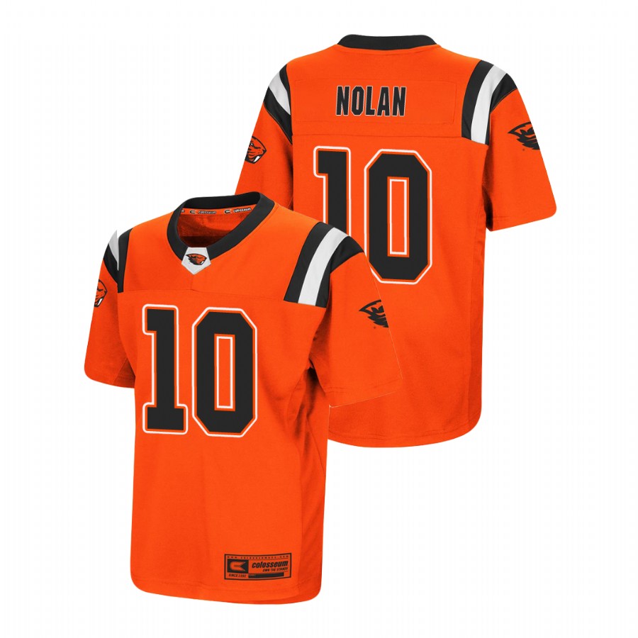 men's oregon state beavers chance nolan orange replica college football jersey