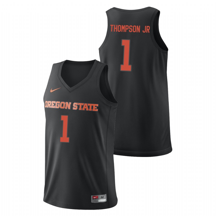 men's oregon state beavers stephen thompson jr. black replica college basketball jersey