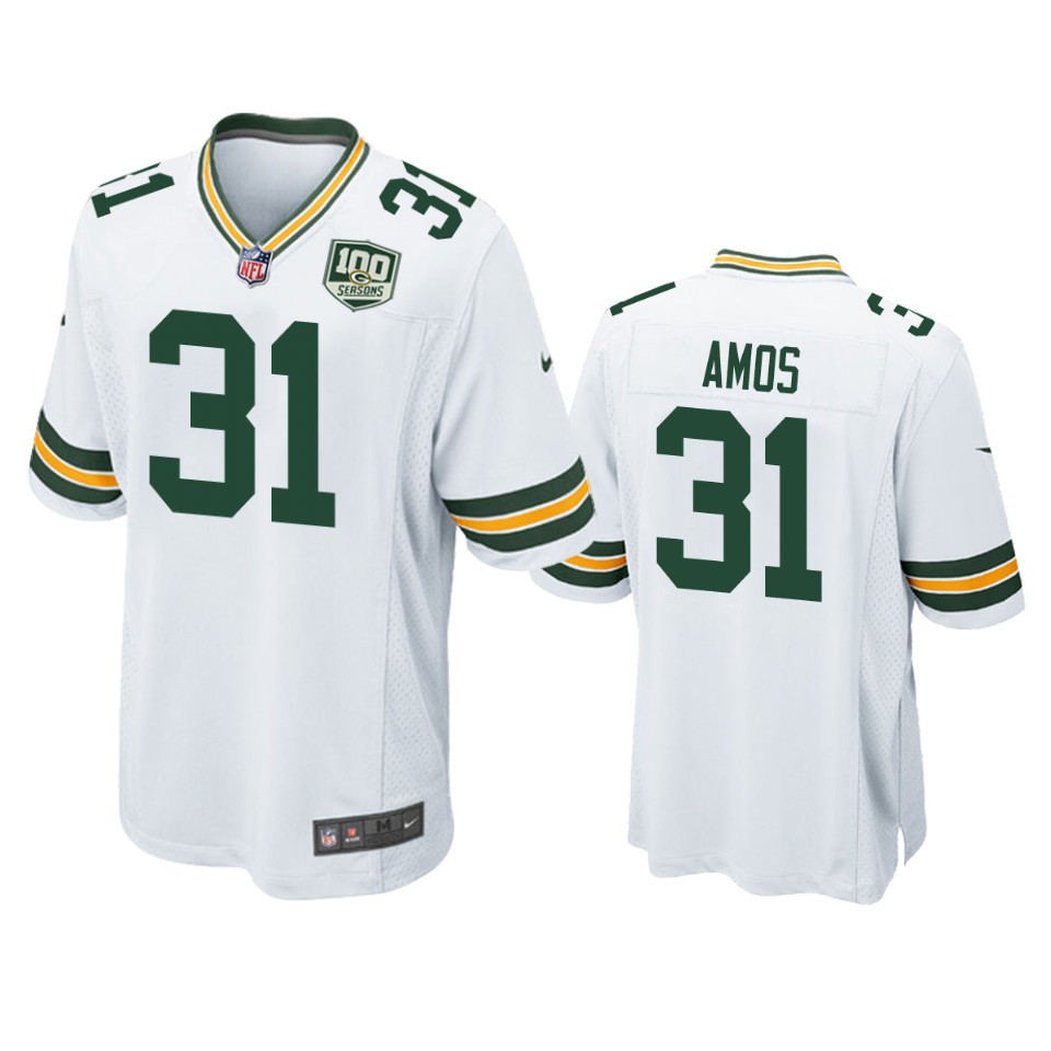 men's packers adrian amos white 100 seasons game jersey