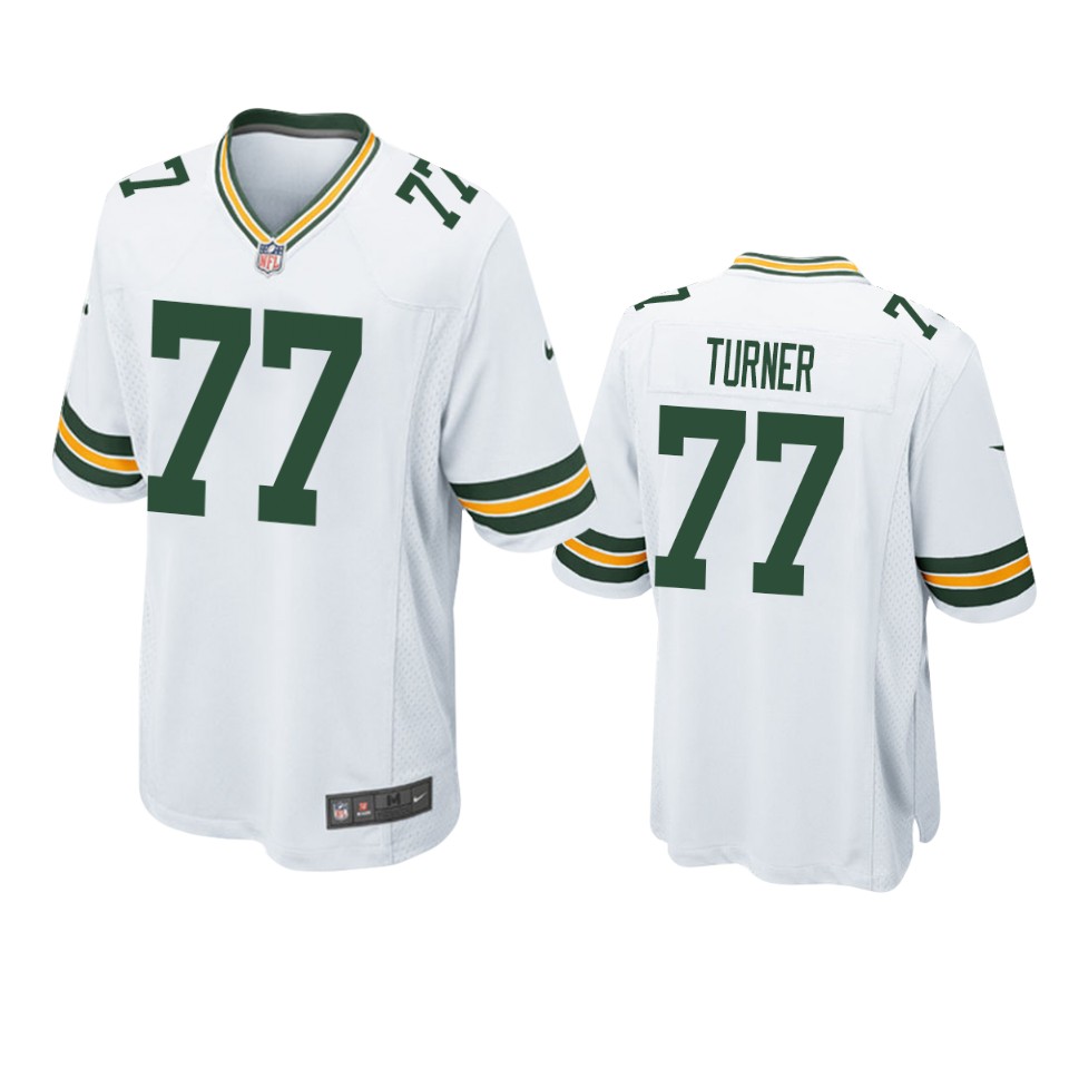 men's packers billy turner white game jersey