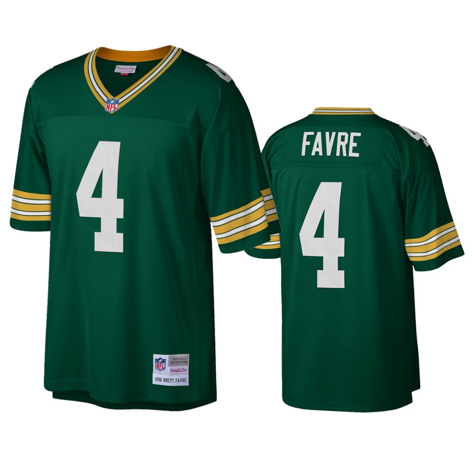men's packers brett favre green legacy replica jersey