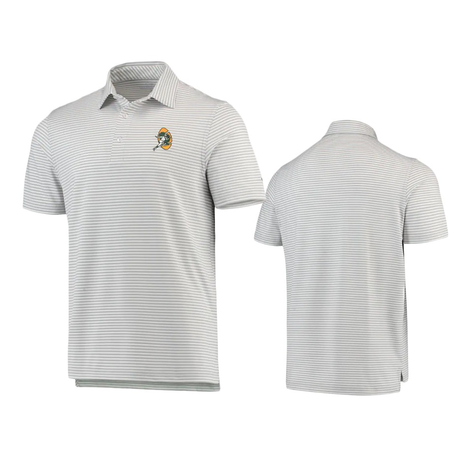 men's packers gray winstead stripe polo