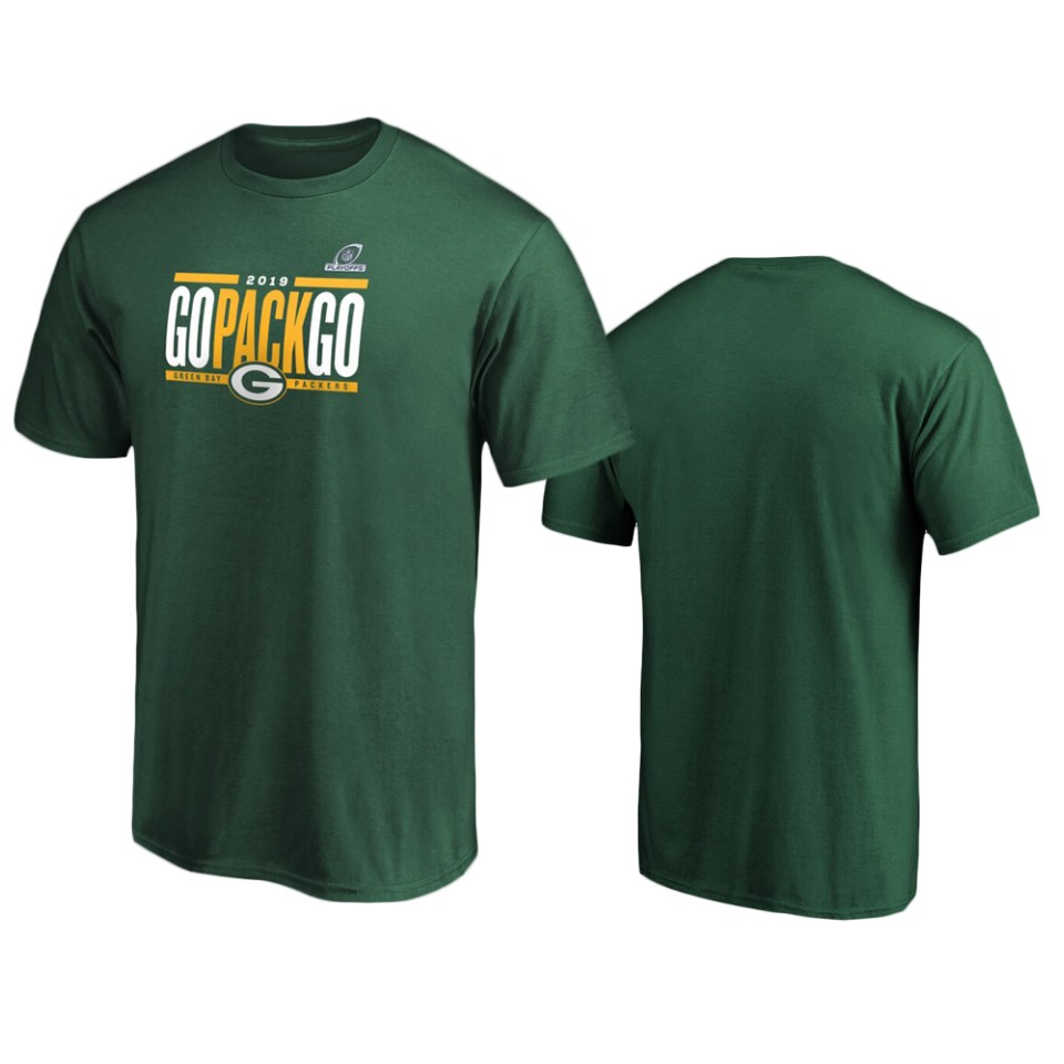 men's packers green 2019 nfl playoffs hometown checkdown t shirt