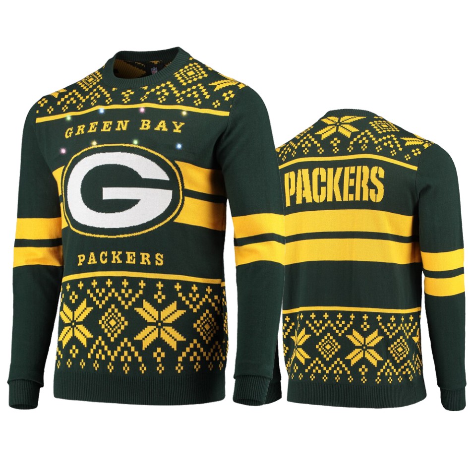 men's packers green 2019 ugly christmas sweater